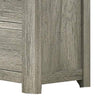 Yuna 59 Inch 6 Drawer Dresser Silver Metal Bar Handles Wood Grain Gray By Casagear Home BM298964