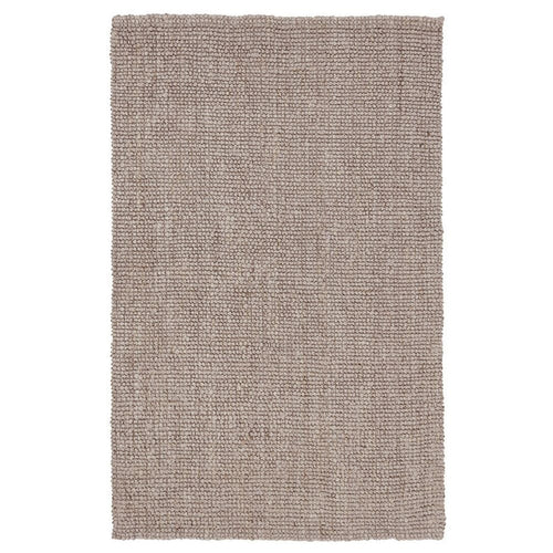 Lestino Area Rug | 5 x 8 | Beige Jute | Boucle Woven Solid Pattern