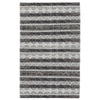 Ako 2 x 3 Indoor Outdoor Small Area Rug, Ivory Abstract Design, Gray Tones By Casagear Home
