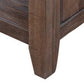 Elley 52 Inch Nightstand with 2 Drawers Parota Wood Rustic Brown and Gray By Casagear Home BM306162