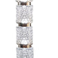 Siri 47 Inch Floor Lamp with LED Glass Shade, Metal Base, Nickel Finish By Casagear Home