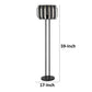 Pin 59 Inch Floor Lamp, Drum Shade, Metal Base, Accent Round Base, Black By Casagear Home
