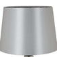 Lilo 24 Inch Table Lamp, Cone Shade, Round Drop Narrow Top, Transparent By Casagear Home