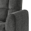 Lupe 35 Inch Chair, Biscuit Tufted, Chrome Legs, Gray Chenille Upholstery By Casagear Home
