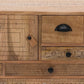 Blan 63 Inch TV Media Console, 9 Drawer, 3 Doors, Hand Carved Mango Wood By Casagear Home