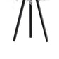 Rio 21 Inch Accent Table Lamp, Gray Feather Shade, Black Metal Tripod Base By Casagear Home