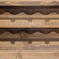 Vera 39 Inch Accent Wine Rack Cabinet, 2 Doors, Solid Pine, Brown, Beige By Casagear Home