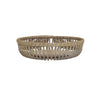 Set of 3 Decorative Baskets, Varying Sizes, Brown Natural Bamboo Fiber By Casagear Home