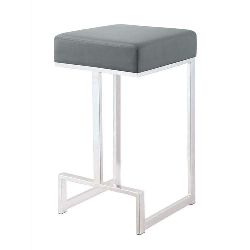 Counter Stool | Metal Frame | Gray Finish