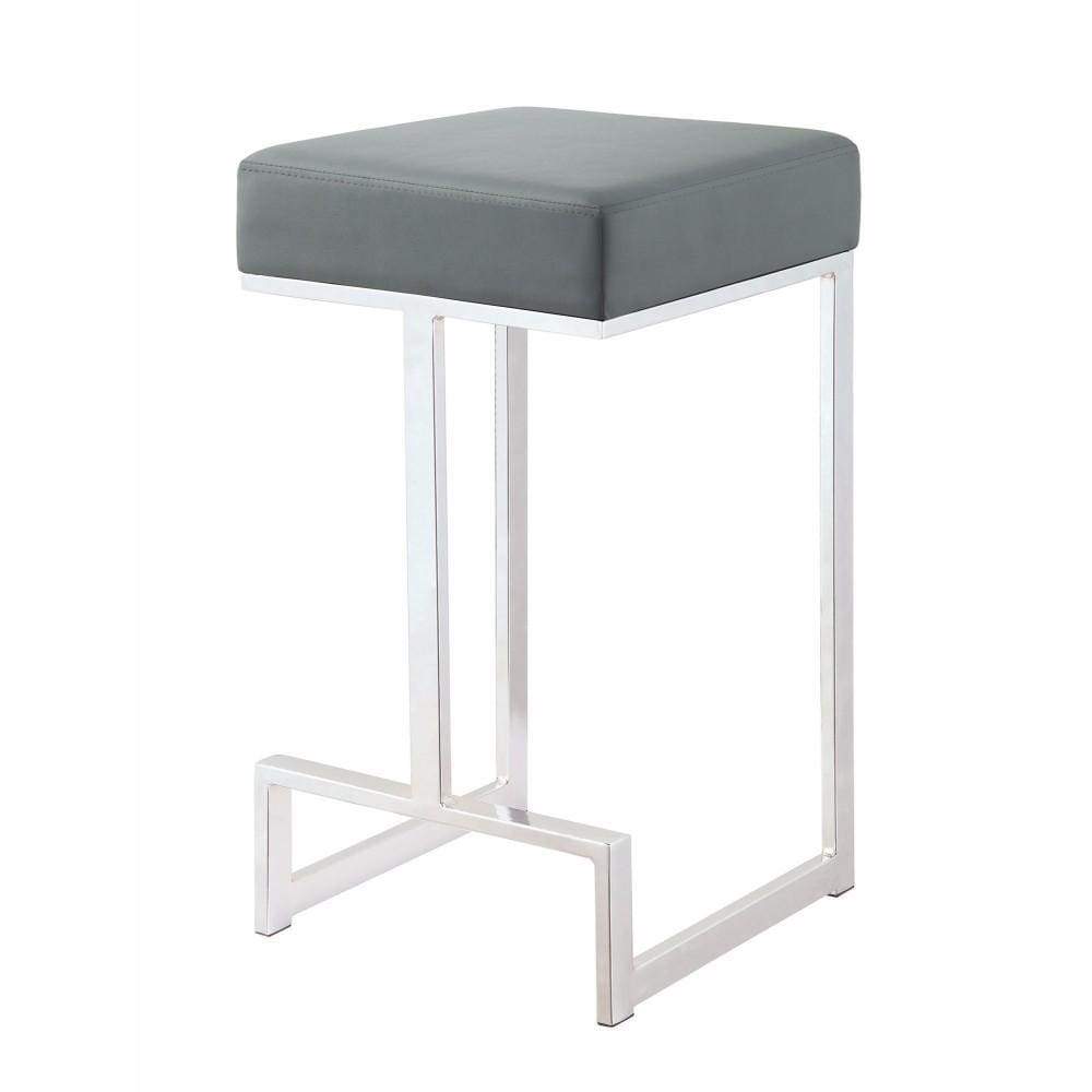 Counter Stool | Metal Frame | Gray Finish