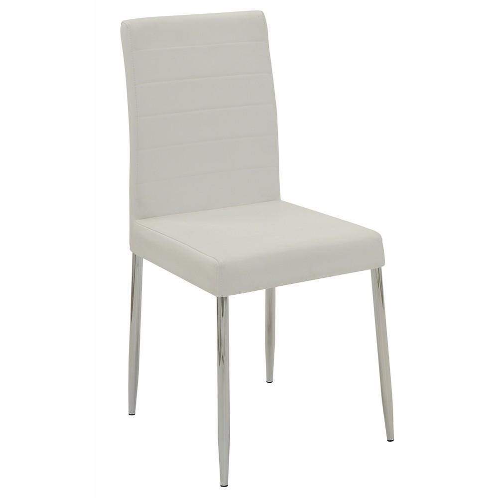 Dining Chair Set of 4 | Side Style | White Finish