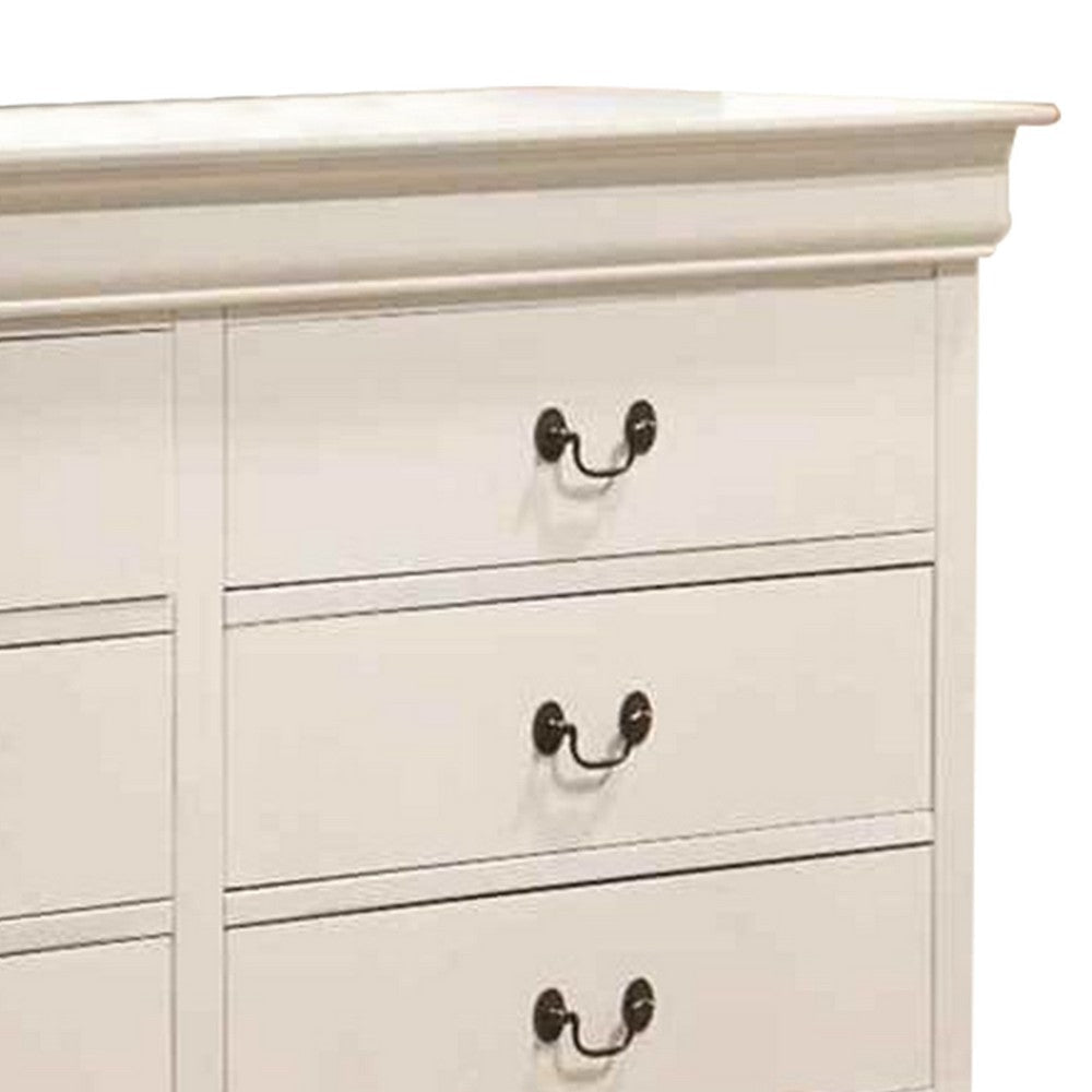 Luscious Traditional Dresser In Wood White By Casagear Home CCA-204693