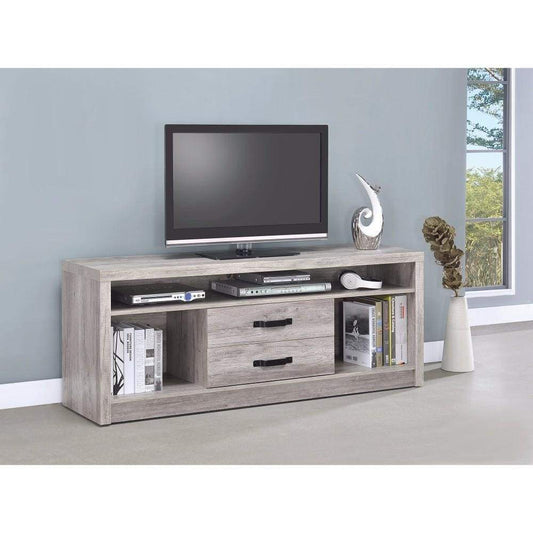 Fantastic Gray driftwood tv console