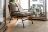 Fabric Upholstered Accent Chair, In Brown And Black By Casagear Home