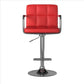 Corfu Contemporary Bar Stool With Arm In Red By Casagear Home FOA-CM-BR6917RD