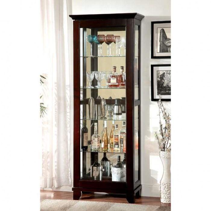 Curio Cabinet | Cappuccino Finish