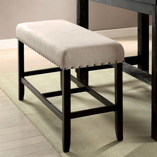 Counter Bench | Sania II Rustic Style | Antique Black