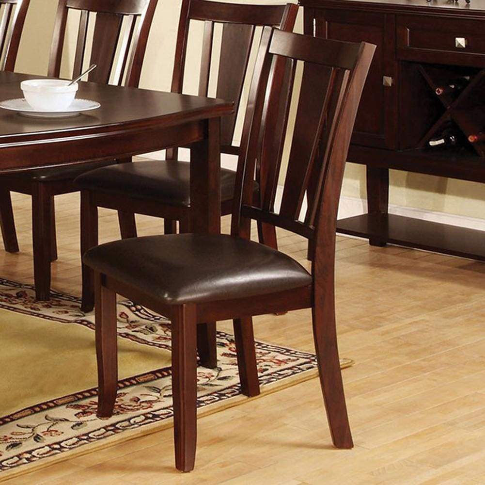 Side Chair Set of 2 | Edgewood I Transitional | Espresso Finish