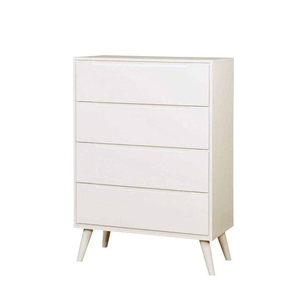 Chest | Mid Century Modern Style | White Finish