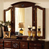 Tuscan II Traditional Style Tri-Fold Mirror , Dark Pine By Casagear Home