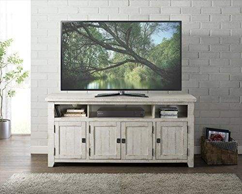 Wooden TV Stand With 3 Shelves and Cabinets White SDF-90926