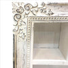 Floral Carved Rectangular Storage Mango Wood Display Wall Shelf Distressed White By The Urban Port UPT-231751