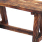 Wooden Garden Patio Bench With Retro Etching Cappuccino Brown By The Urban Port UPT-69623