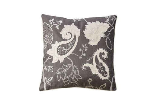 Contemporary Style Set of 2 Throw Pillows With Paisley and Floral Designing By Casagear Home