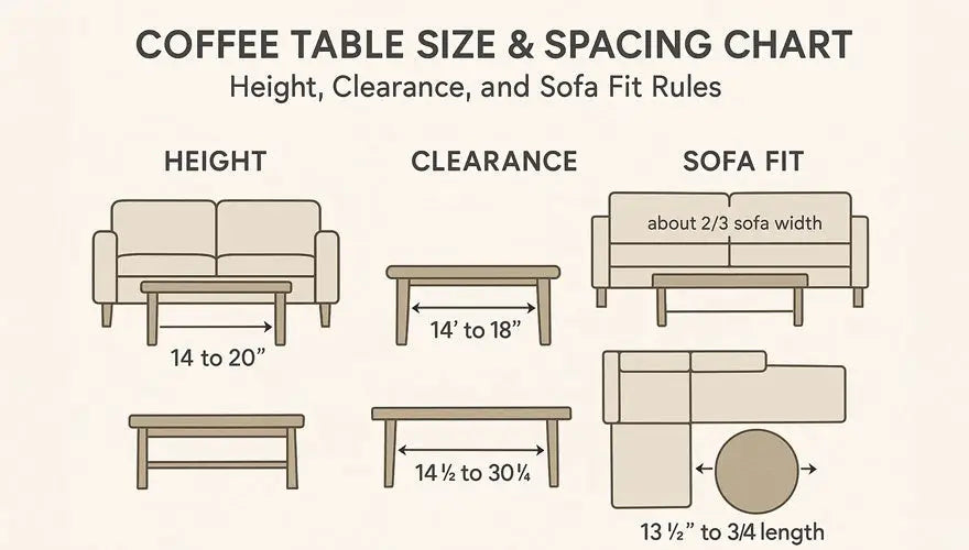 Coffee Table Size & Spacing Guide
