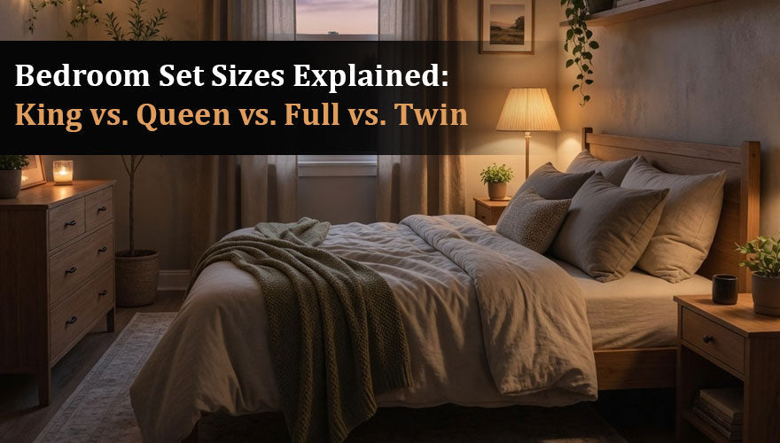 Choosing the Right Bedroom Set: King vs. Queen vs. Full vs. Twin