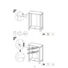 Deavan 31 Inch Wood Bathroom Storage Cabinet 2 Doors Plank Style White By Casagear Home BM277133