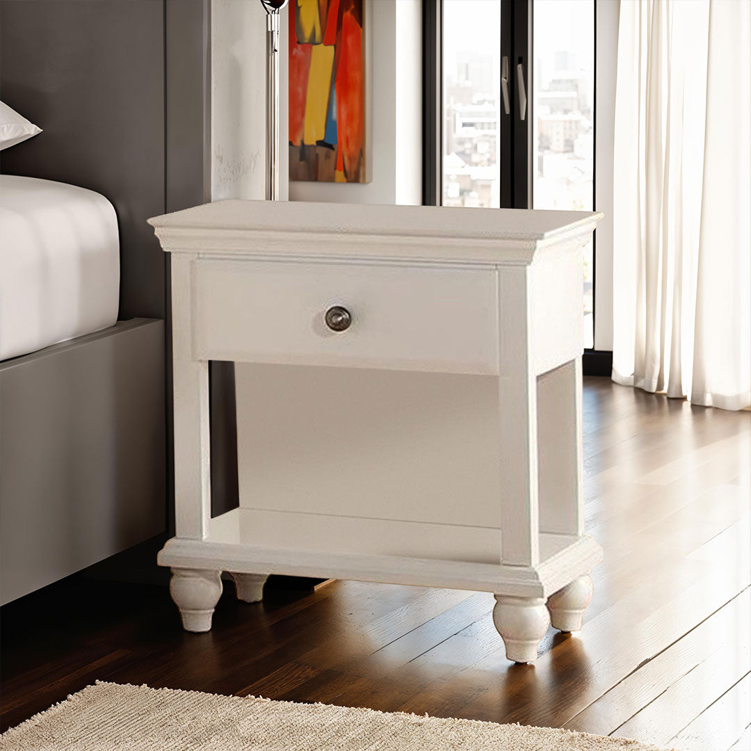 Poplar Wood Night Stand
