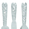 26169 Artistic Cutlery Wall Decor In Metal, Set of Three, Silver-Benzara