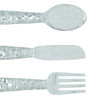 26169 Artistic Cutlery Wall Decor In Metal, Set of Three, Silver-Benzara