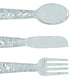 26169 Artistic Cutlery Wall Decor In Metal, Set of Three, Silver-Benzara