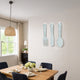 26169 Artistic Cutlery Wall Decor In Metal, Set of Three, Silver-Benzara