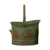 Tinged Metal Bucket Planter With Handles Patina Rust Finish Green Set of 3 - BM01164 BM01164