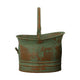 Tinged Metal Bucket Planter With Handles Patina Rust Finish Green Set of 3 - BM01164 BM01164