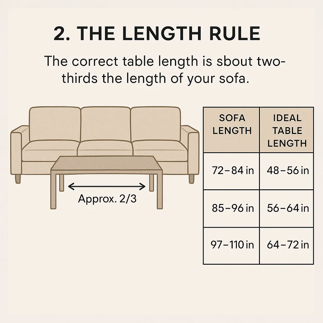 Coffee Table Size & Spacing Guide