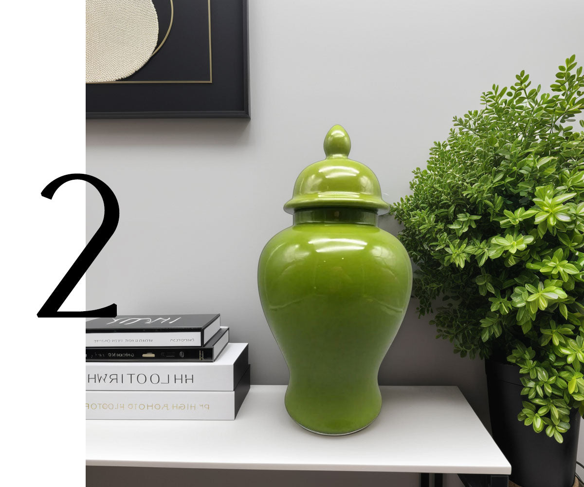 Teli 18 Inch Decorative Temple Ginger Jar