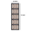 Rectangular Wall Panel with Intricate Floral Carvings, Burnt Black The Urban Port