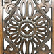 Benzara Floral Hand Carved Wooden Wall Panels, Assortment of Two, Brown