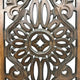 Benzara Floral Hand Carved Wooden Wall Panels Assortment of Two Brown BM01881
