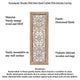 Rectangular Mango Wood Wall Panel Hand Crafted With Intricate Carving White and Brown The Urban Port 34130