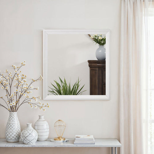 Alexo - 28 Inch Modern Square Mirror Gold