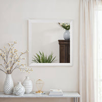 Alexo - 28 Inch Modern Square Mirror Gold