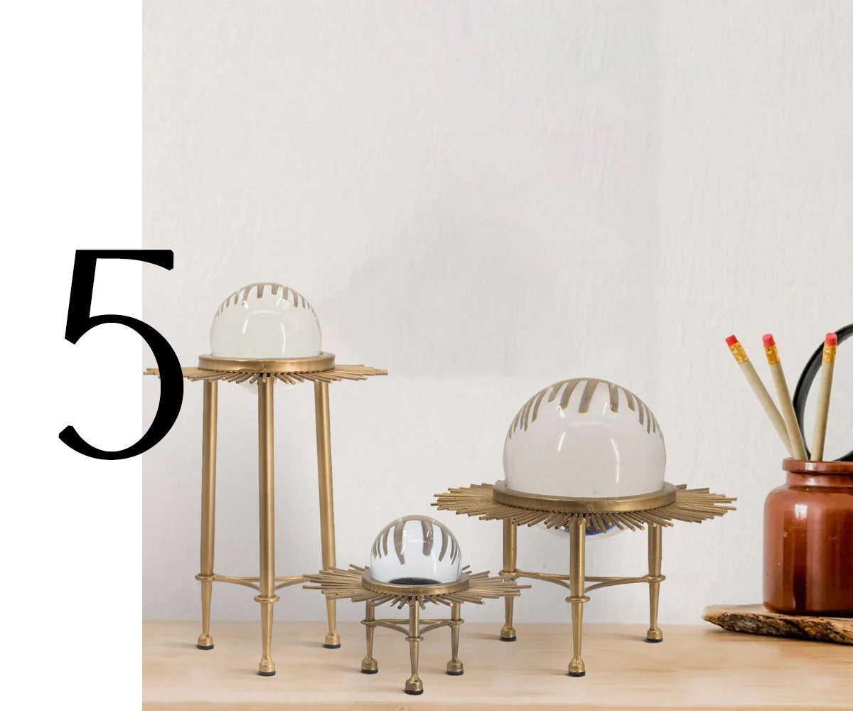 Set of 3 Crystal Balls