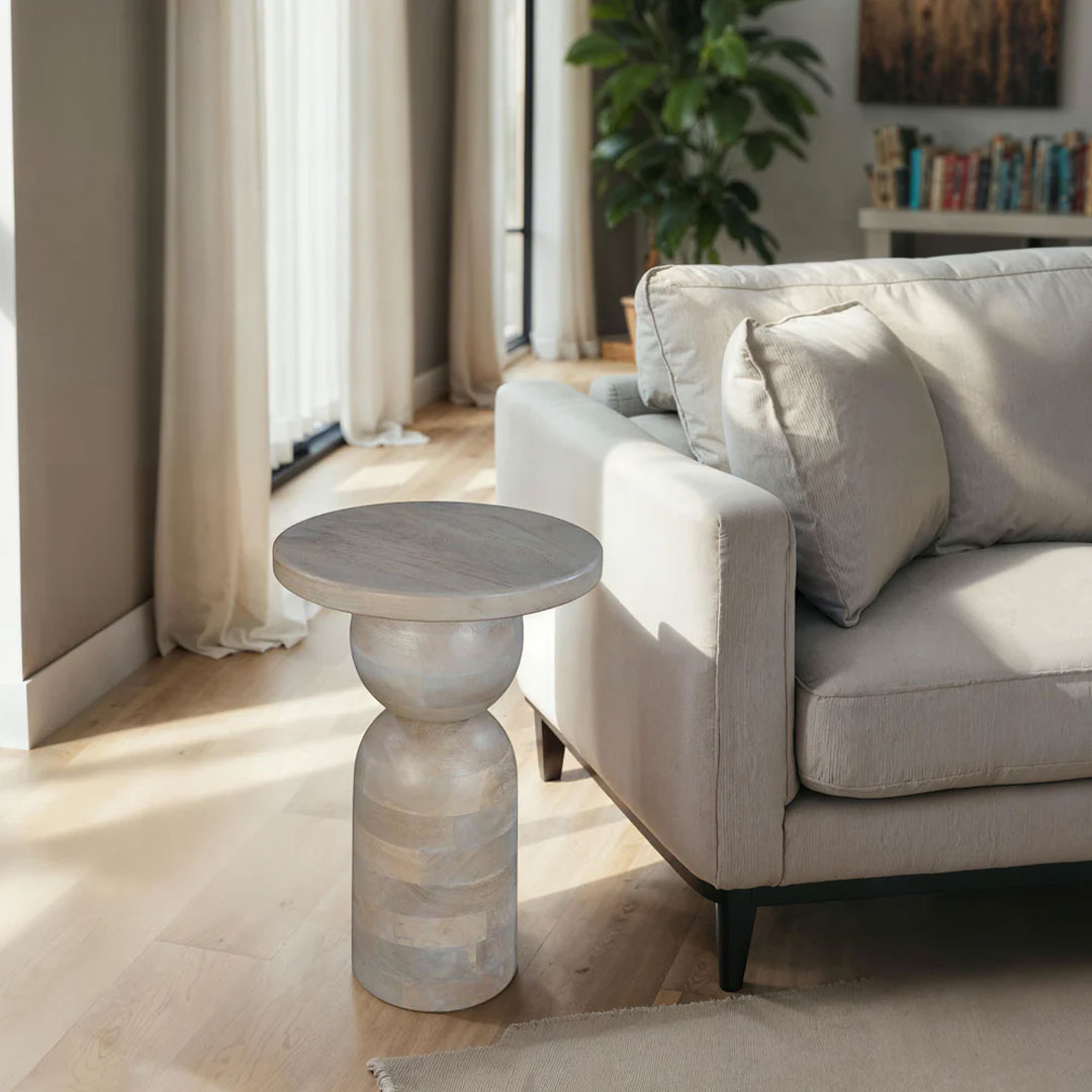 12 Inch Round Side End Table