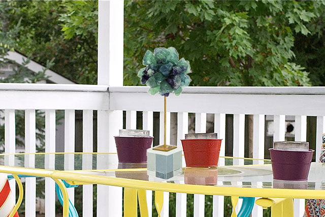 Fluorite Metal Glass Sphere Fluorite Metal Glass Sphere