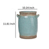 Pale Beautiful Ceramic Vase In Blue By Casagear Home